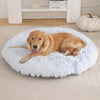 Round Dog Bed Plush Warm Sleep